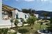 View of the garden and the sea, Agrilia Apartments, Vathi, Sifnos, Cyclades, Greece