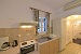 The kitchenette of the upper floor apartment, Agrilia Apartments, Vathi, Sifnos, Cyclades, Greece