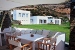 View of the Gym, SPA and health facilities from the outdoor pool lounge, Elies Resorts Hotel, Vathi, Sifnos, Cyclades, Greece