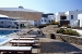 Swimming pool area with pool sun beds , Elies Resorts Hotel, Vathi, Sifnos, Cyclades, Greece