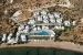 Aerial view of the resort, Elies Resorts Hotel, Vathi, Sifnos, Cyclades, Greece