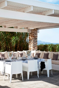 External dining area, Villa Verina Vathi, Vathi, Sifnos