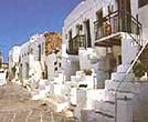 Traditional cycladic street scene in Folegandros