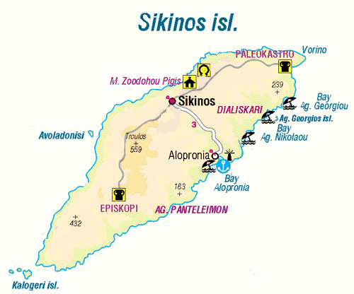 A Map of Sikinos