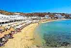 Platis Yialos Beach, Mykonos, Greece.