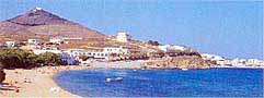 Paros island guide with tourist information and pictures of the towns and beaches of this Greek, cycladic island with links for various accommodation