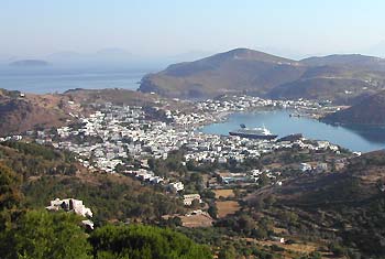 Aegean Sea THE PORT of Island Patmos Dodecanese Greek Post Card Details about   Greece 