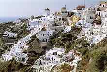 Santorini from above