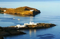 Chrysopigi, the most important and photographed monastery on the Greek Island of Sifnos