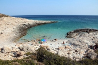 Santorineika beach in Sikinos