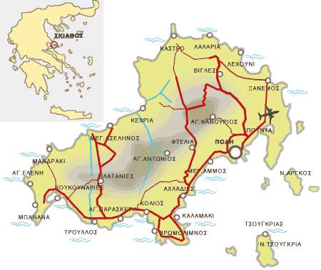 Skiathos Map