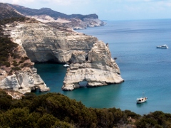 Milos boat tour, Cyclades, Greece