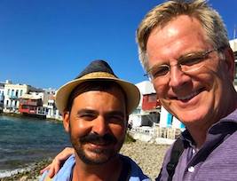 Antonis and Rick Steves on Mykonos
