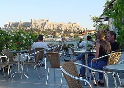 View from the Attalos rooftop garden