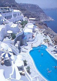 Hotel Volcano View Villas in Santorini Pool