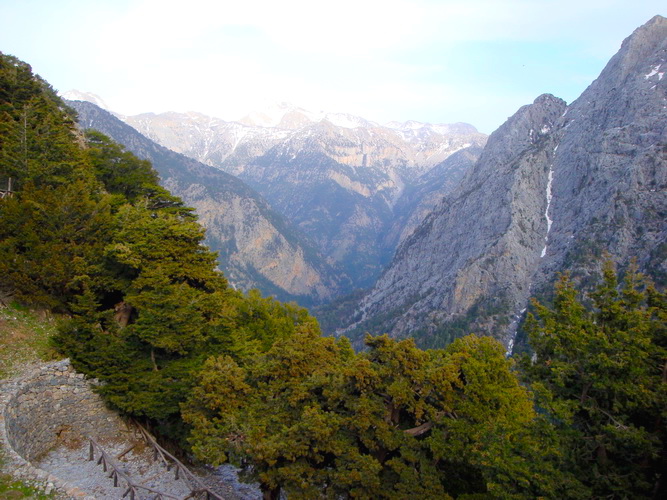 entrance to the sammarian gorge, crete