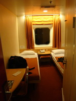 cabin in ferry to crete