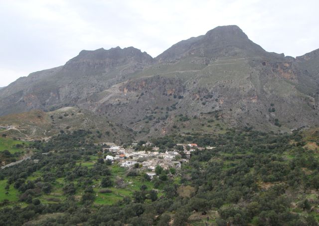 Mountain village in Crete, Greece