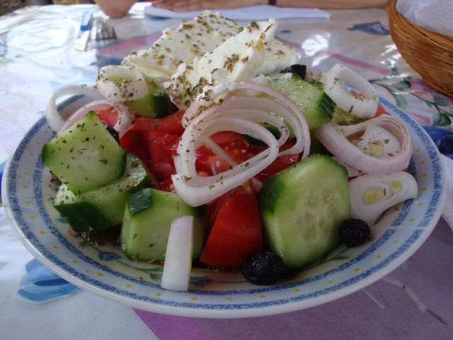 Greek salad, Heraklion, Crete