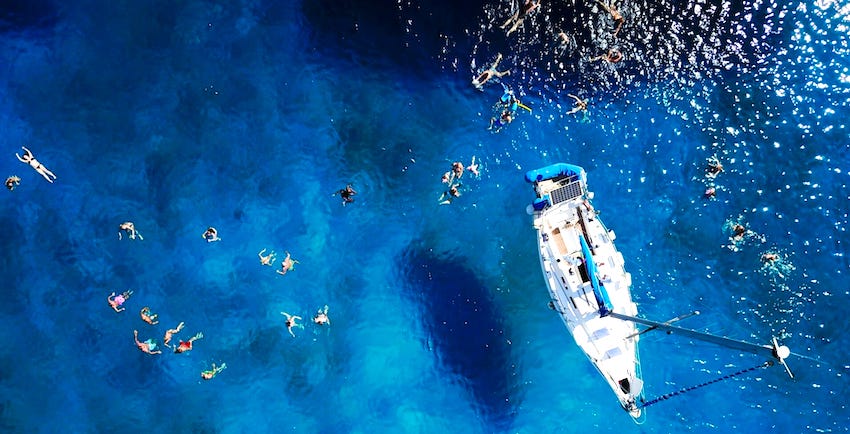 Sailing in Chania, Crete
