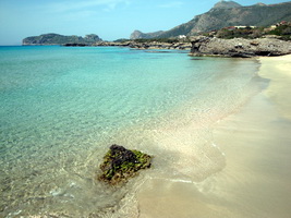 Falasarna, one of the many beautiful beaches in Crete