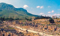 Ancient Corinth archaeological site