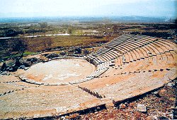 The theatre at the archaeologiacal site of Philippi