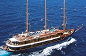 The 'Galileo' motor sailer of Variety Cruises