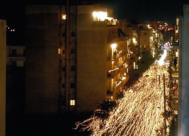 Easter candle procession, Athens