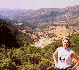 Jennifer in the Aroania mountains, Greece