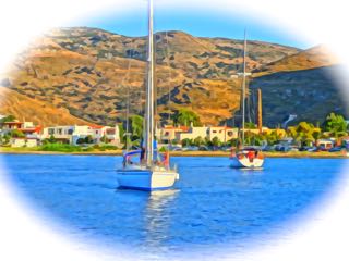 Sailboats in Greece