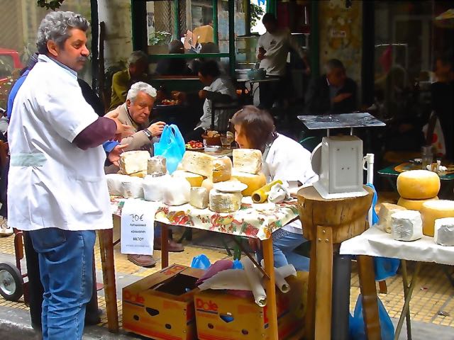 Cheese seller in Psiri