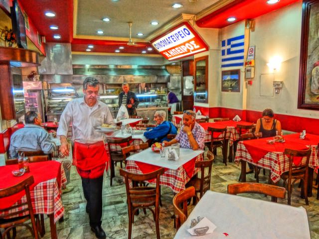Eiperus restaurant in the Agora Athens, Greece