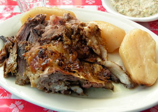 Roast lamb, Uncle George's Greek Restaurant, Astoria, NY