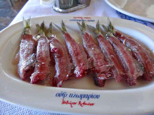 sardines in Lesvos, Greece