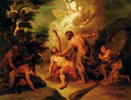 Heracles flighting Achilous