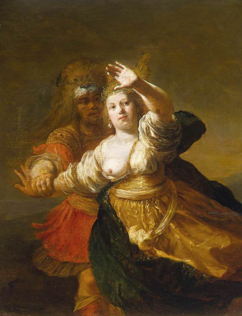 Nicolaes Knpfer - Hercules Obtaining the Girdle of Hyppolita