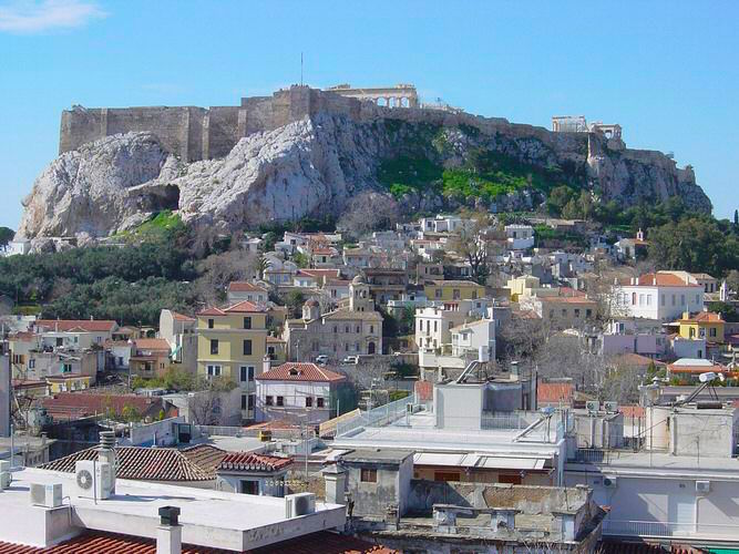 Acropolis from Hotel Electra Palace