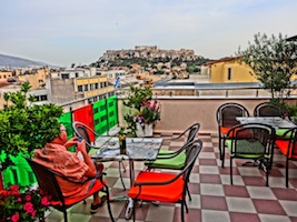 Acropolis view, Athens hotel