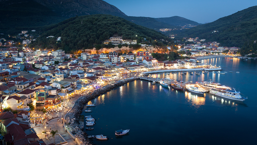 Parga at night