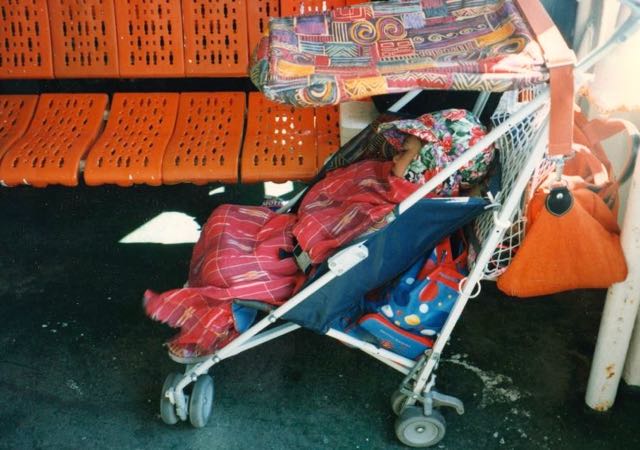 Stroller on the ferry