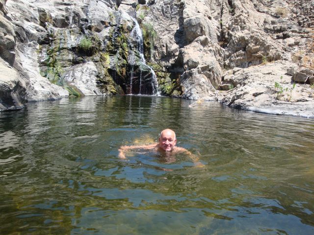 Krinellos waterfall, eressos, lesvos, greece
