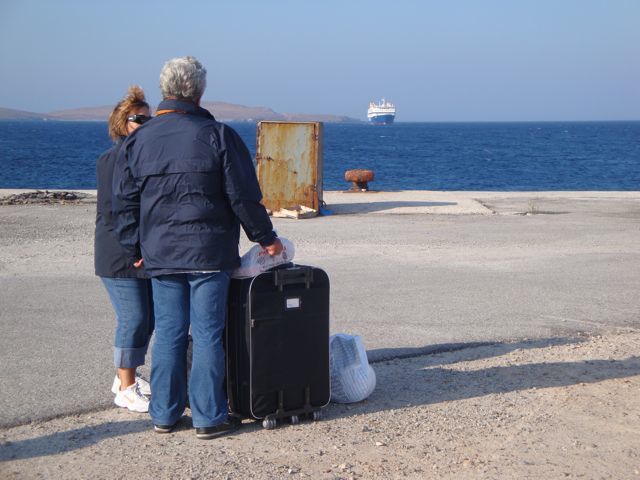 Blue Star Ferry arriving in Sigri, Lesvos