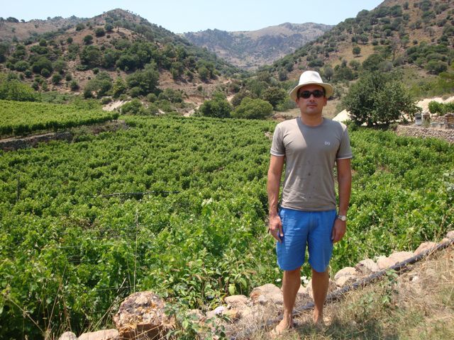 Yannis of Methymnaos Winery, Lesvos, Greece