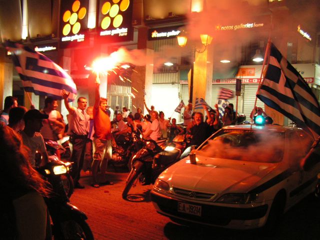 Euro 2004 celebration in Athens