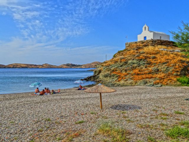Greek island beach