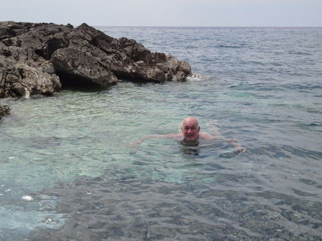 Swimming in Fanouromeni, Lesvos