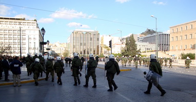Athens demonstration, Syntagma Square