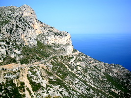 Road to Kyparissi, Laconia, Greece