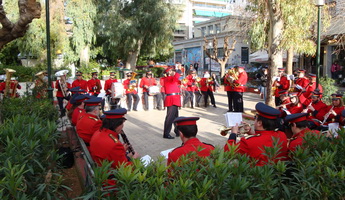 Brass band in Fokionos, Negri, Kypseli
